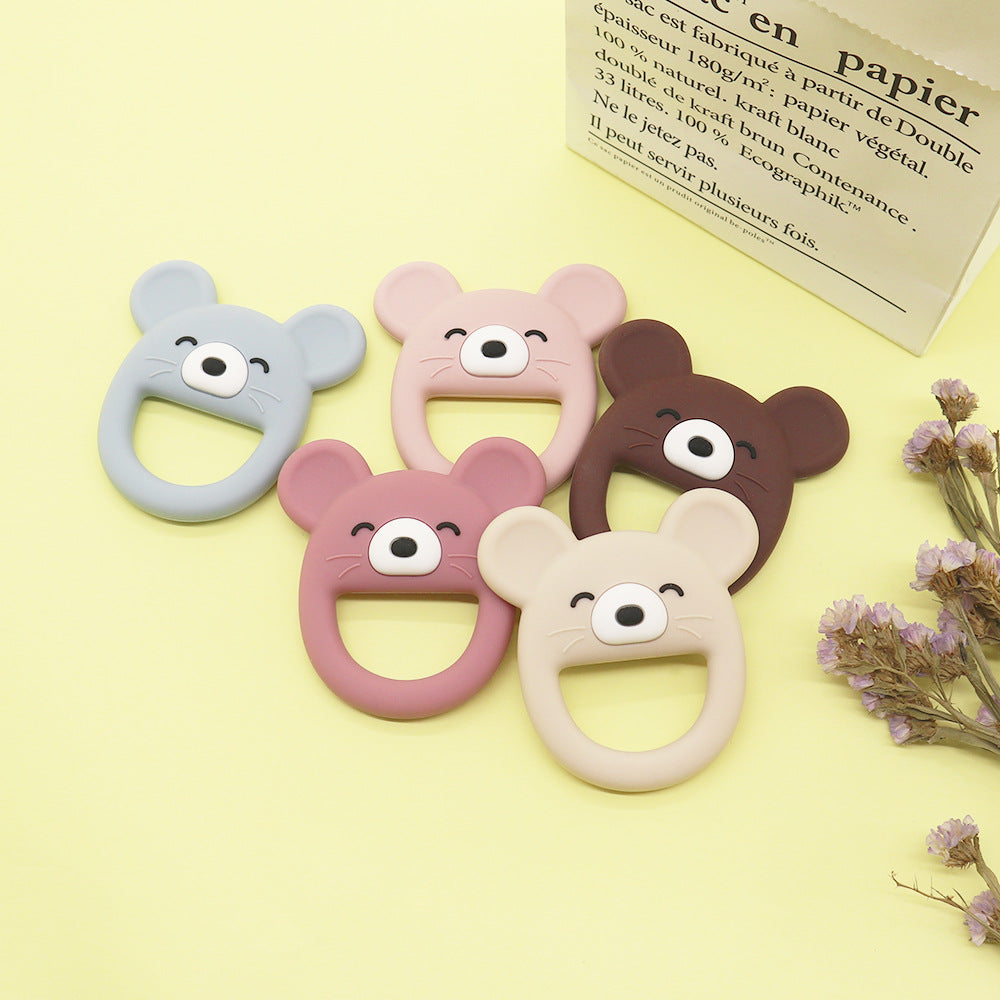 Wholesale 10PCS/PACK Baby Soft Silicone Animal Food Grade Teething Stick