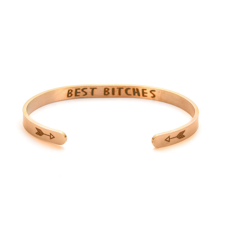 Texto de apertura de forma de C al por mayor Corriente de titanio de acero inoxidable