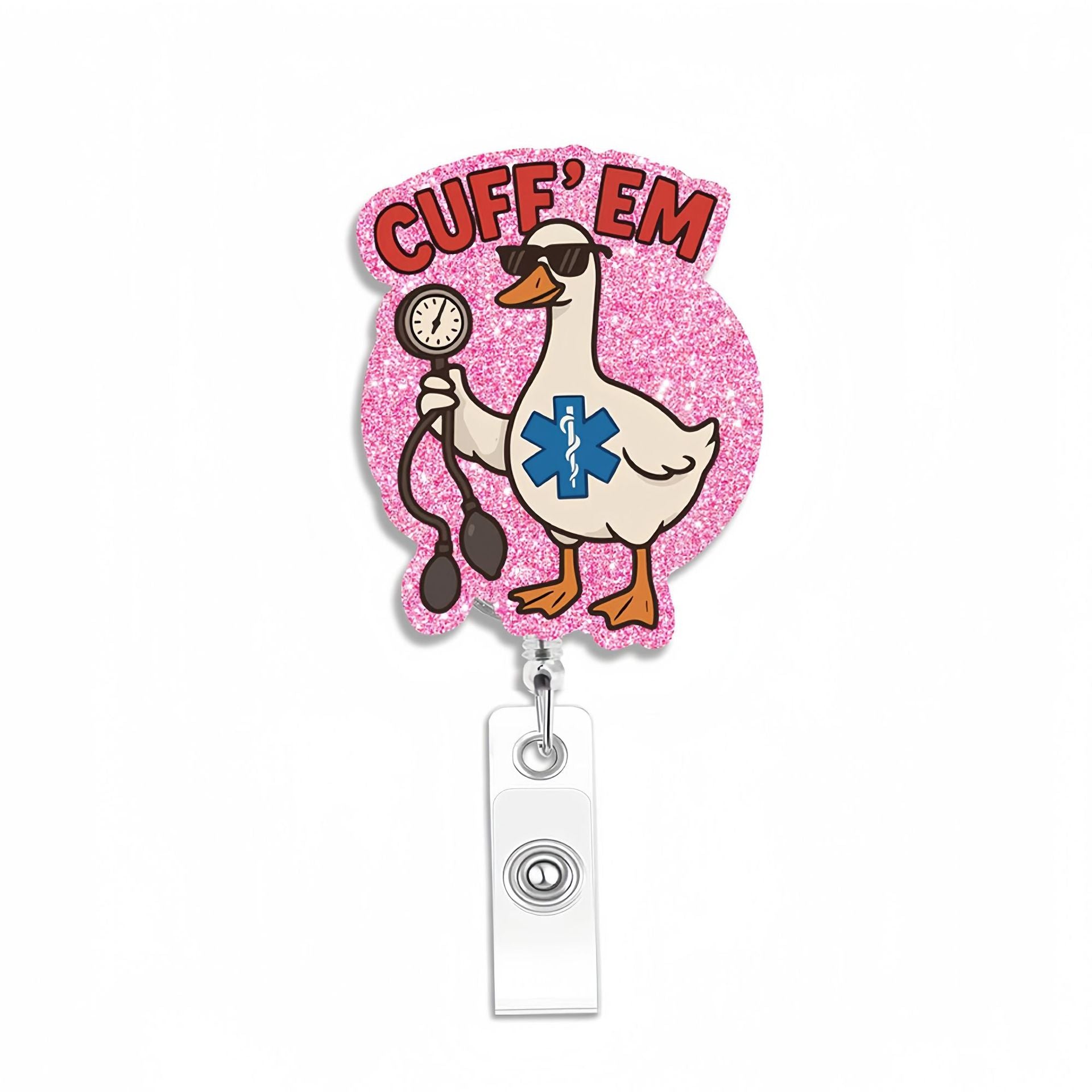 Wholesale Pink medical staff name tag  Badge Reels