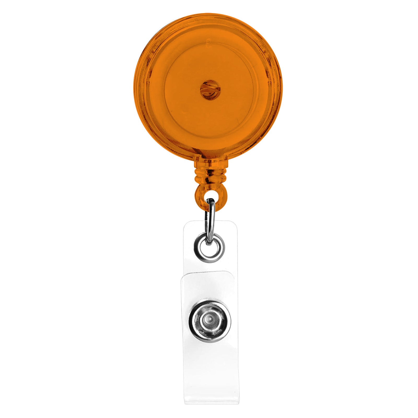 Wholesale Color Semi Transparent High Elasticity Badge Scroll with Retractable Plastic Keychain