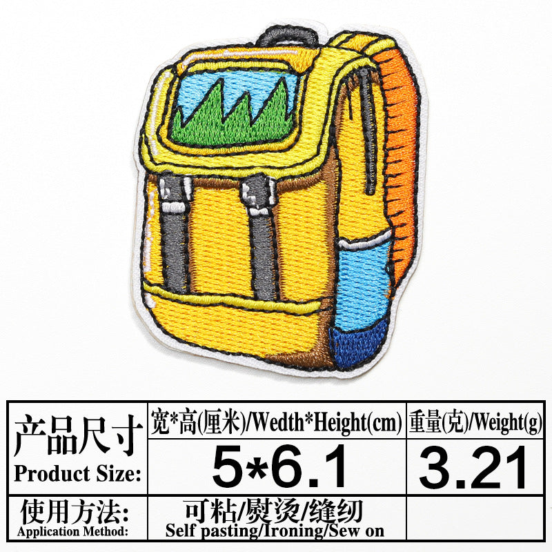 Wholesale Twill Self Adhesive Embroidered Patch Set Decorative Accent For Towels And Outdoor Camping Gear Gift Resale