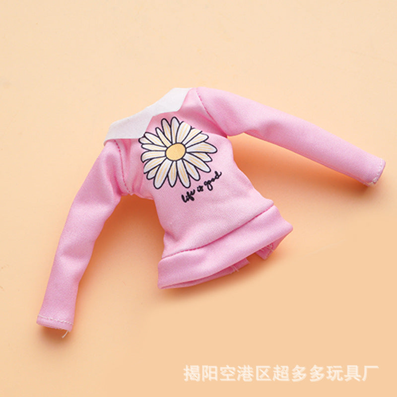Wholesale Fresh Style Mini Design 11 Inch Autumn Clothes Single Piece Doll Clothes Fashionable for Teenagers