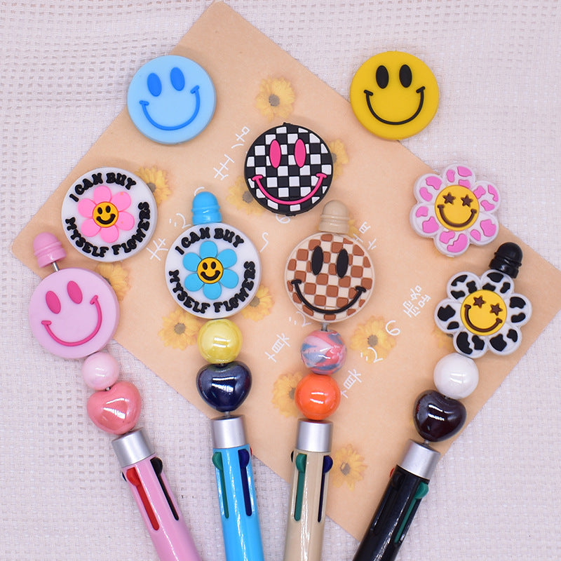 Wholesale Random 100pcs Cute smiley face expressions Focal Beads