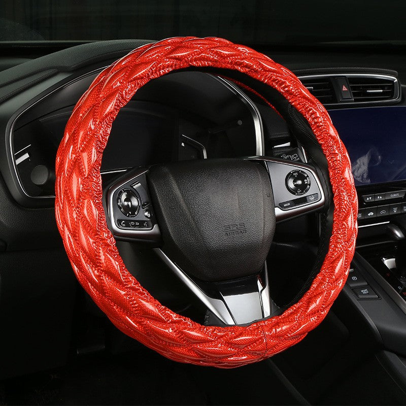 Wholesale Car Interior Supplies Round Steering Wheel Leather Cover
