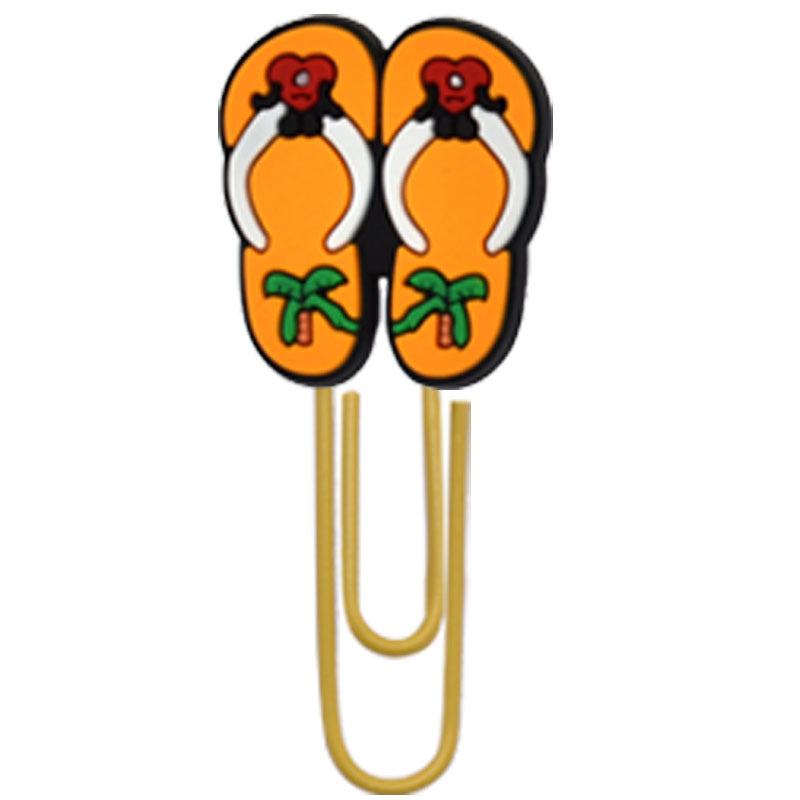 Wholesale Random 50pcs/pack Cloud Star Slippers Paper Clip Bookmark