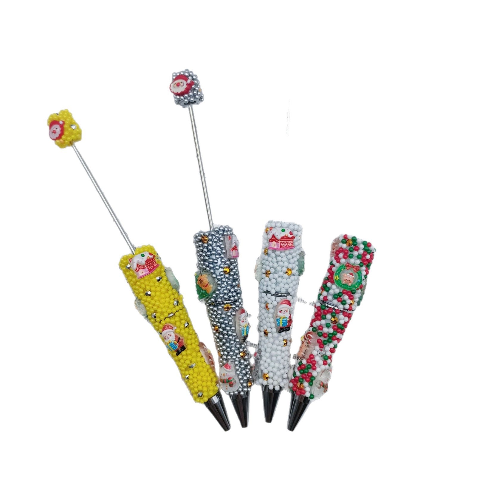 Wholesale Christmas millet beadable pens
