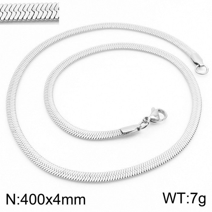 Wholesale personalized blade titanium steel necklace bracelet