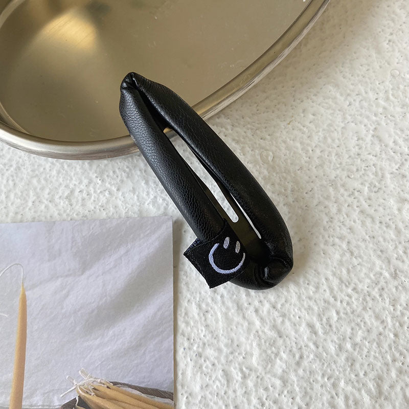 Wholesale Smiley Face Hollow Water Drop Hair Clip