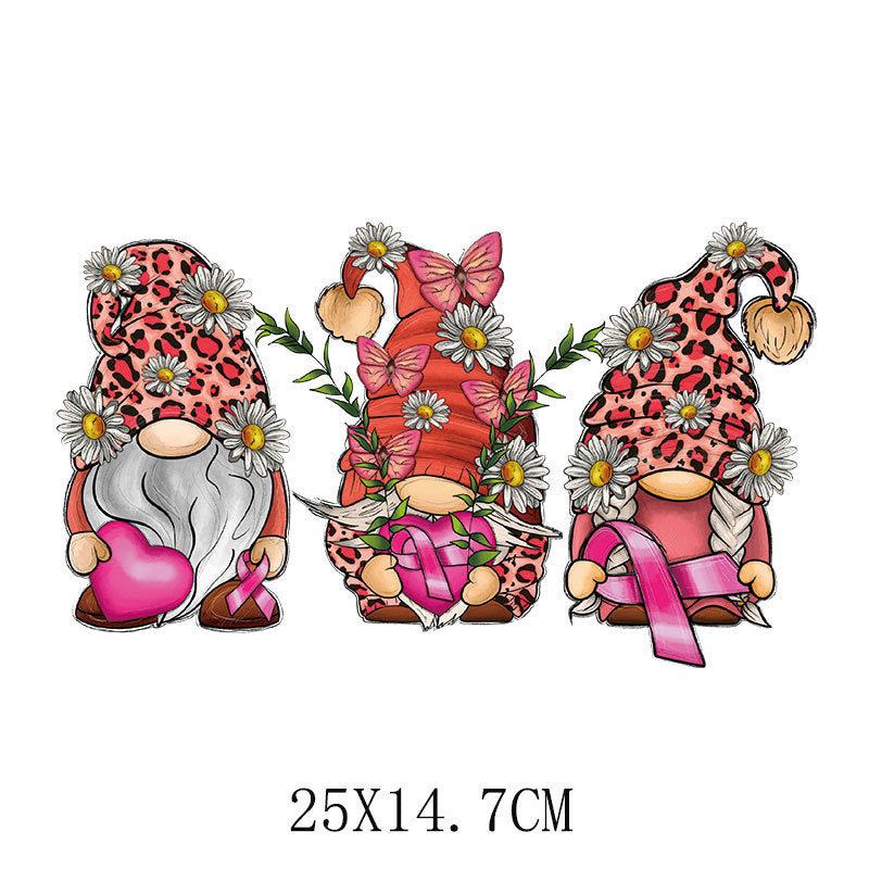 Wholesale Pink ribbon heat transfer pattern   UV DTF Ready to Press Transfers Wraps