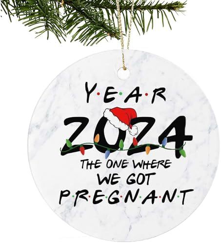 Wholesale Christmas Logo Wooden Round Pendant Ornament