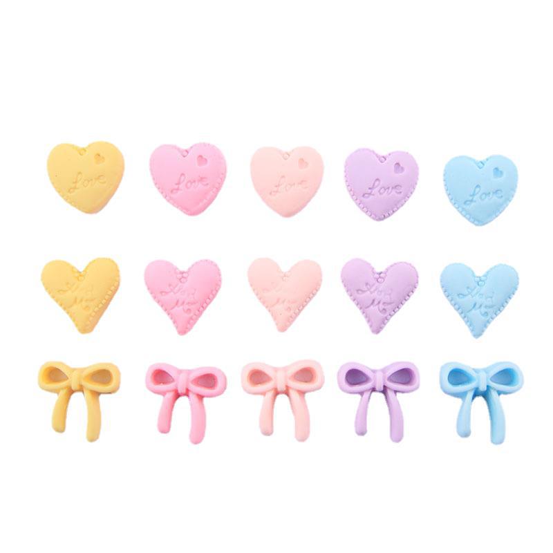 Wholesale Alphabet Love Bow Tie Resin Cream Glue Phone Case
