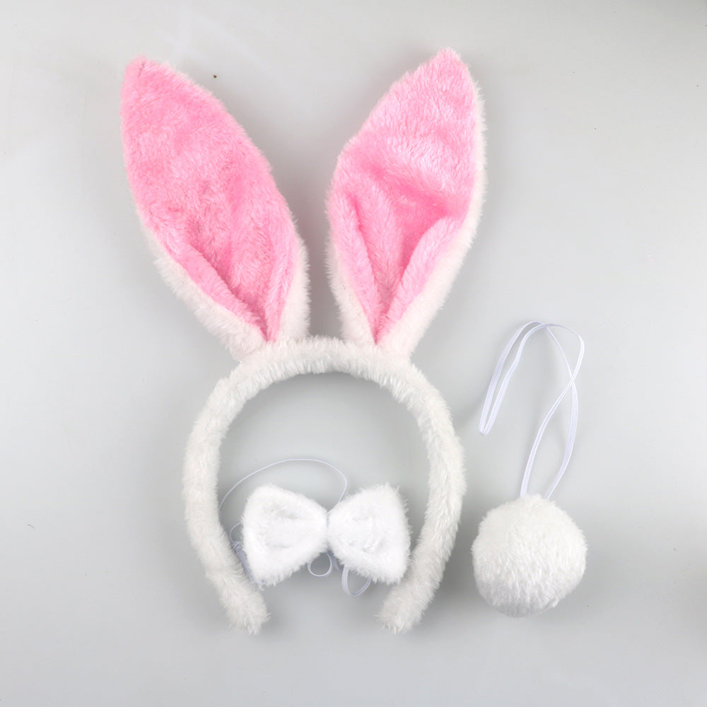 Wholesale Halloween Women Children's Performance Props Easter Cute Plush Rabbit Ear Headwear
