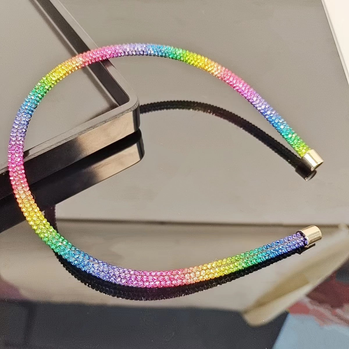 Wholesale Slim-edged Ultra-flash Rhinestone Headband