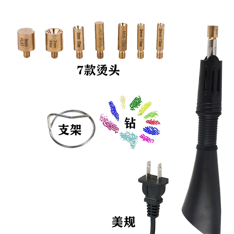 Wholesale 50pcs diy handmade hardware tool set portable clothing point drilling pen ironing drilling machine