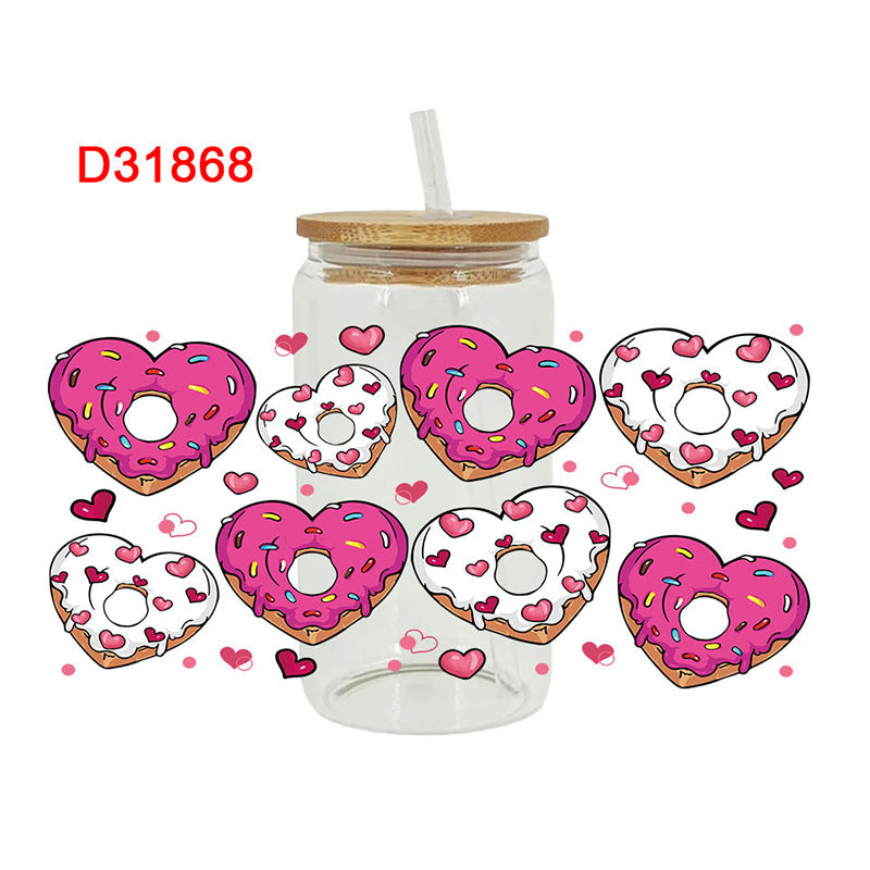 Wholesale Cartoon Dessert Series  16oz Cup UV DTF Wraps