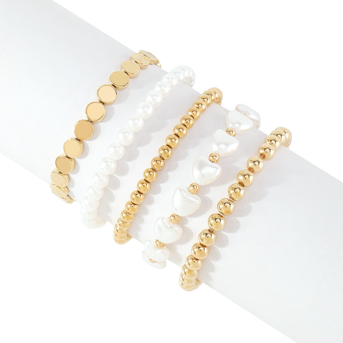 Wholesale Niche Design Pearl CCB Beaded Multi-layer Bracelet