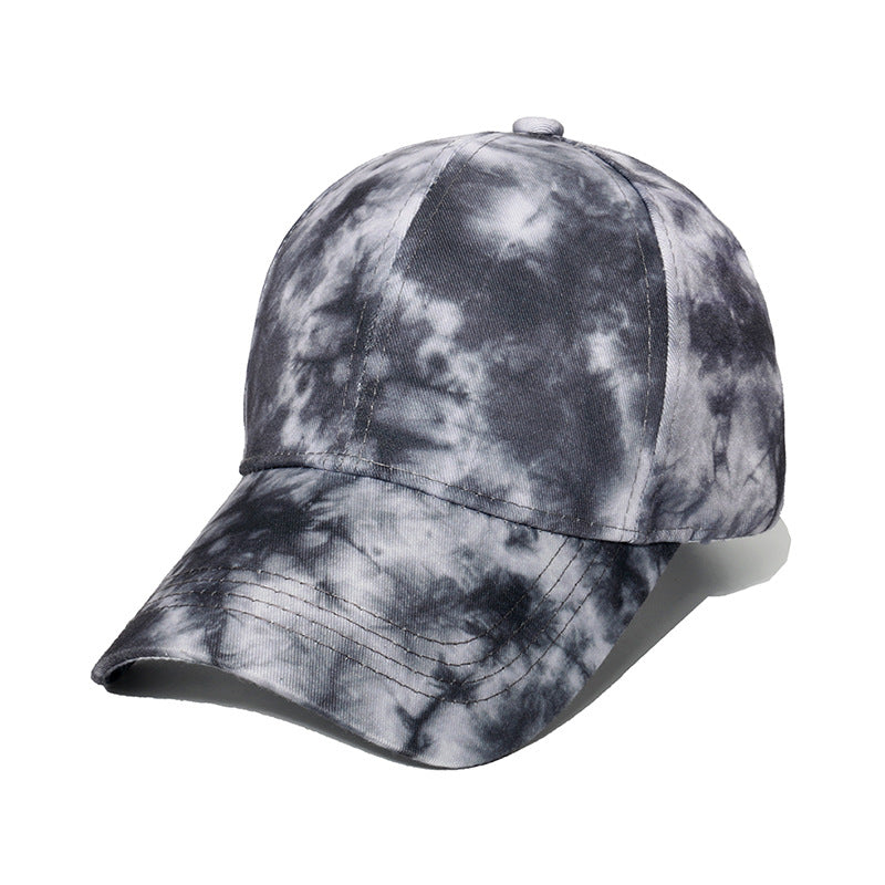 Wholesale Hip Hop Visor Tie Dye Polyester Baseball Cap
