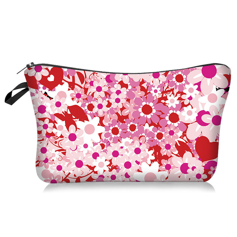 Wholesale Valentine's Day Love Series Cosmetic Bag Hand Storage Toiletries Bag