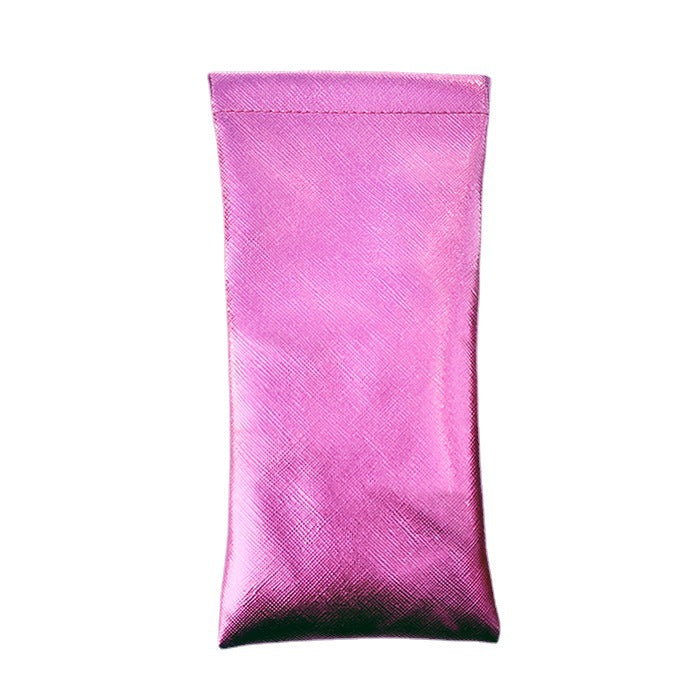 Wholesale PU Leather Bullet Mouth Portable Eyewear Bags for Storing Eyewear Cases