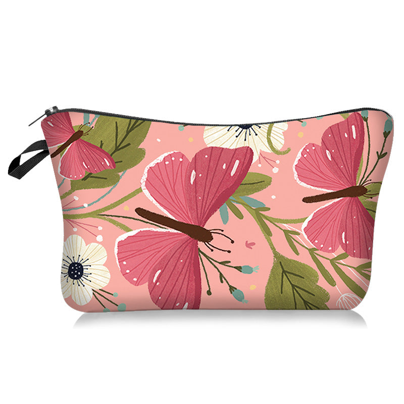 Wholesale Butterfly Series Cosmetic Bag Portable Travel Bag Toiletry Bag