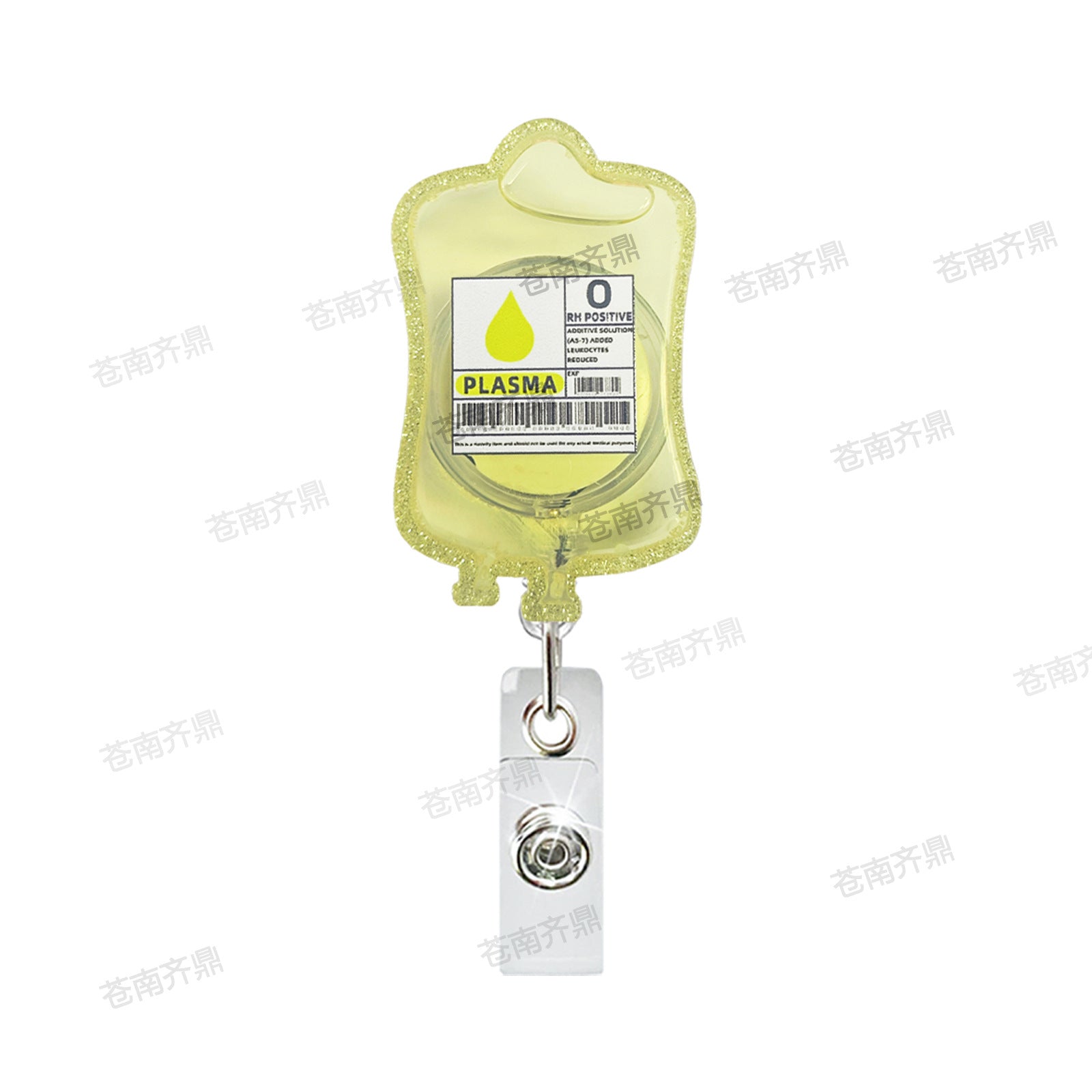 Wholesale Oil Medication bag medical acrylic badge reel retractable easy to pull