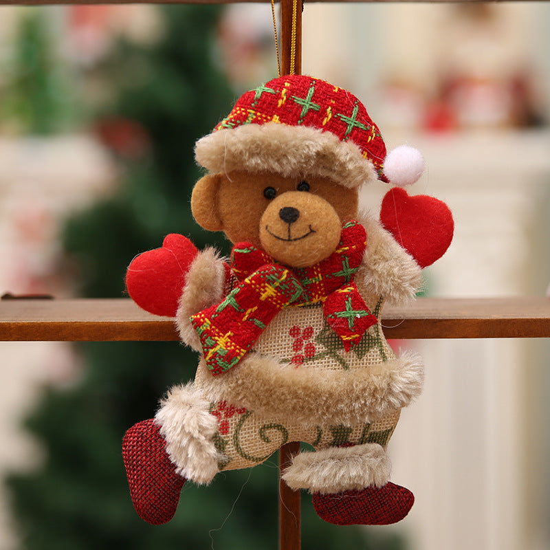 Wholesale Christmas Tree Accessories Fabric Figurines