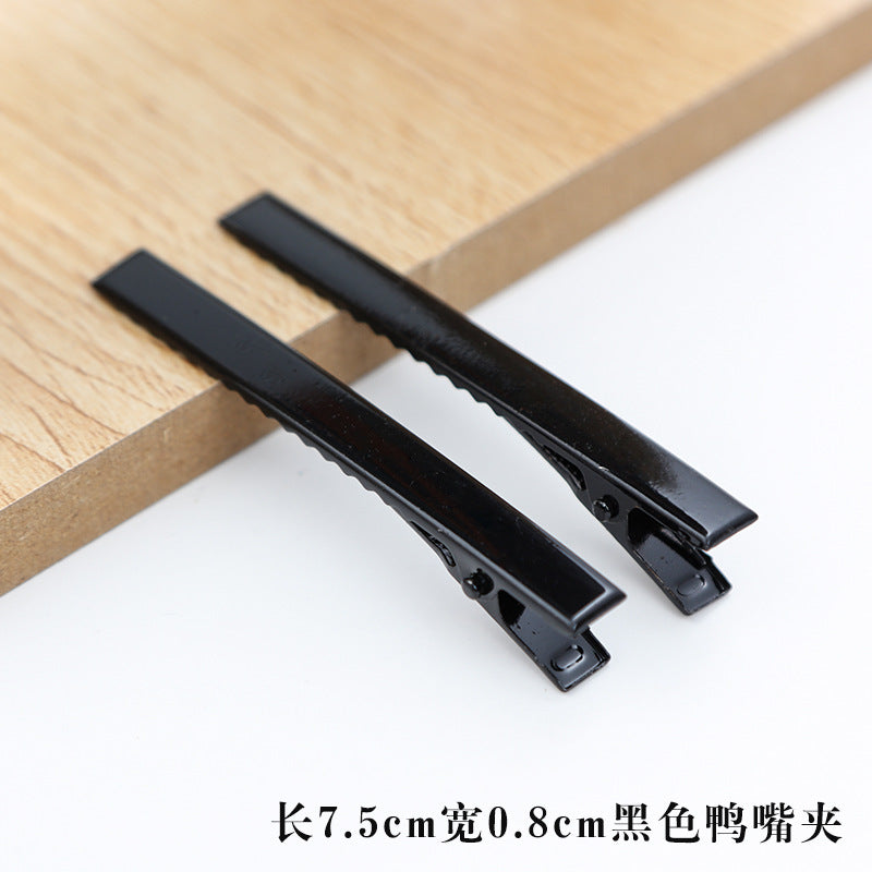 Wholesale 30pcs/pack Handmade Cream Glue DIY Word Clip Hairpin Material Package Accessories