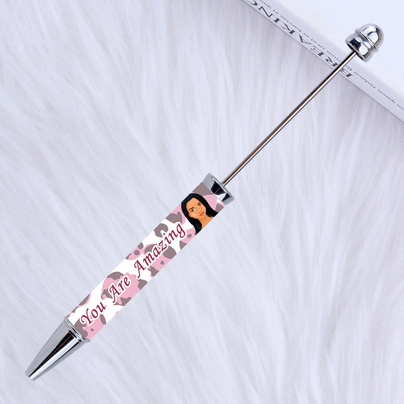 Wholesale Beadable Pens New Sticker Cartoon Character Pattern Printed Ballpoint Pen
