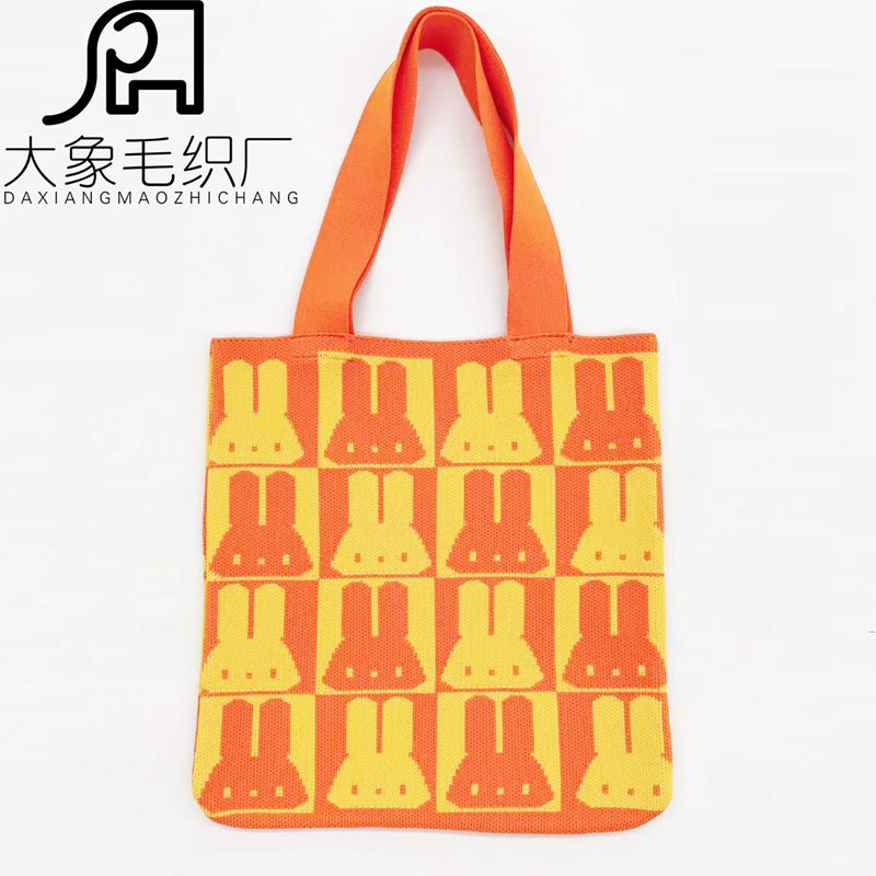 Wholesale Cartoon Creative Knitted Woven Shoulder Bag