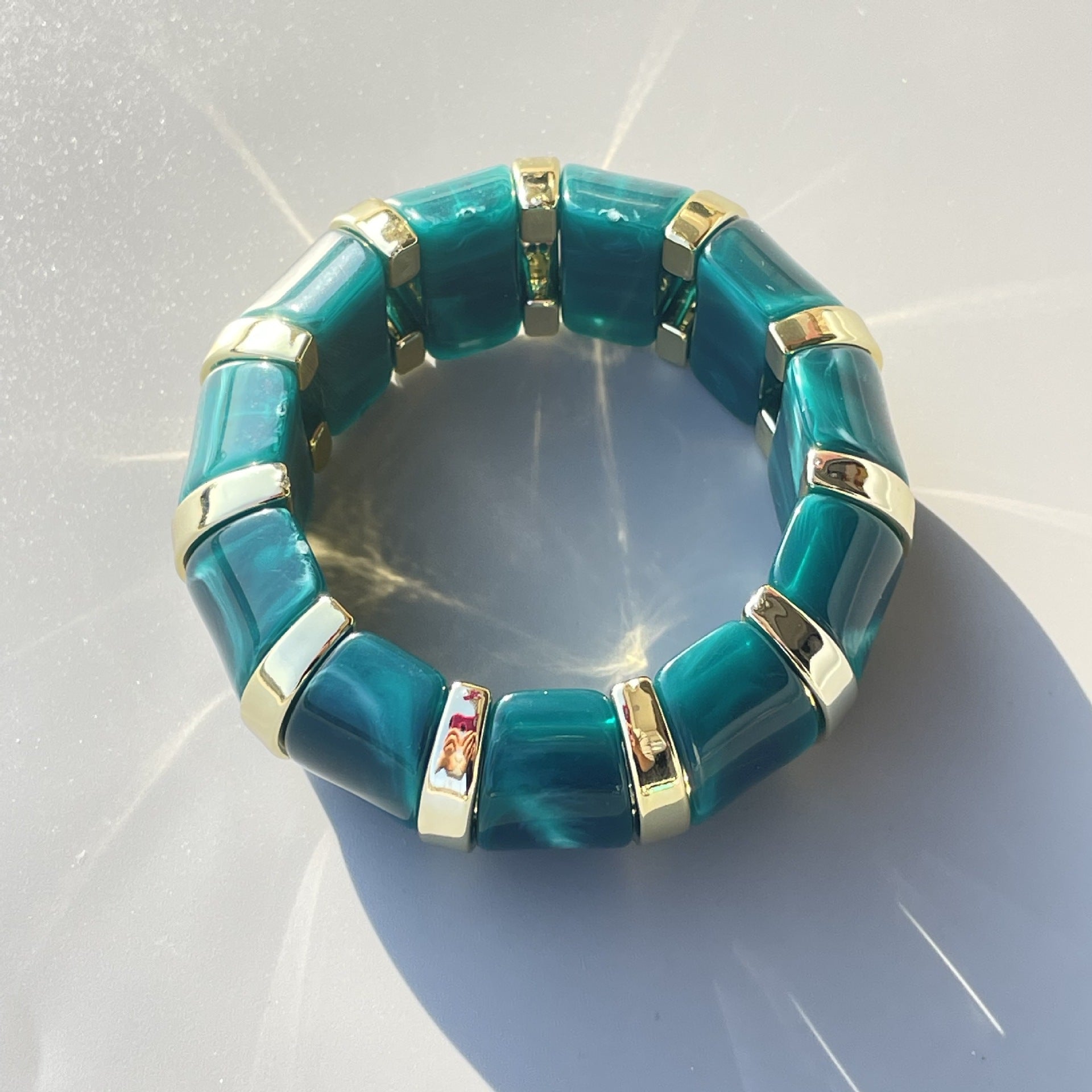 Wholesale New  Acrylic Stamping Rope Simple Maillard Bracelet