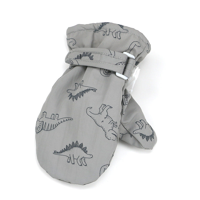 Wholesale Children's Autumn and Winter Velvet Thickened Warm Baby Gloves