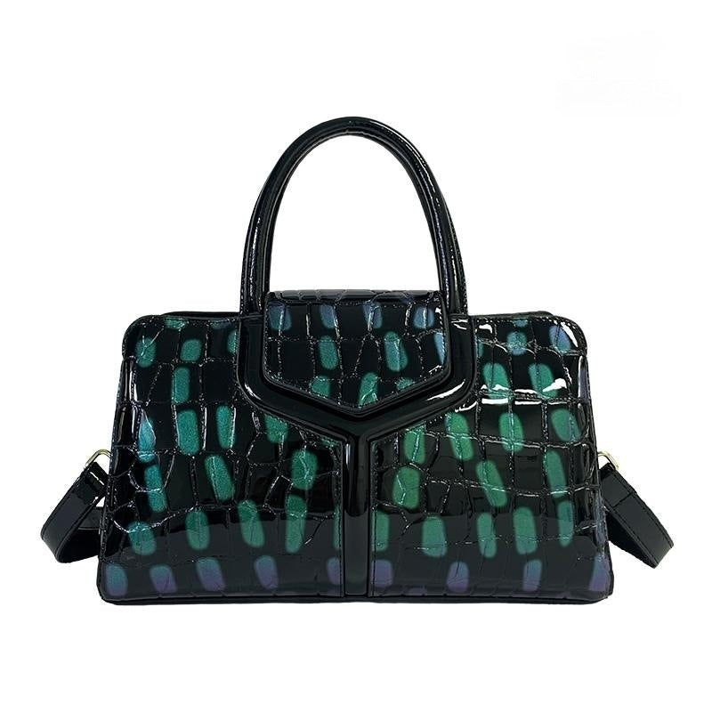 Wholesale Large Capacity Autumn and Winter Crocodile Pattern PU Shoulder Bag