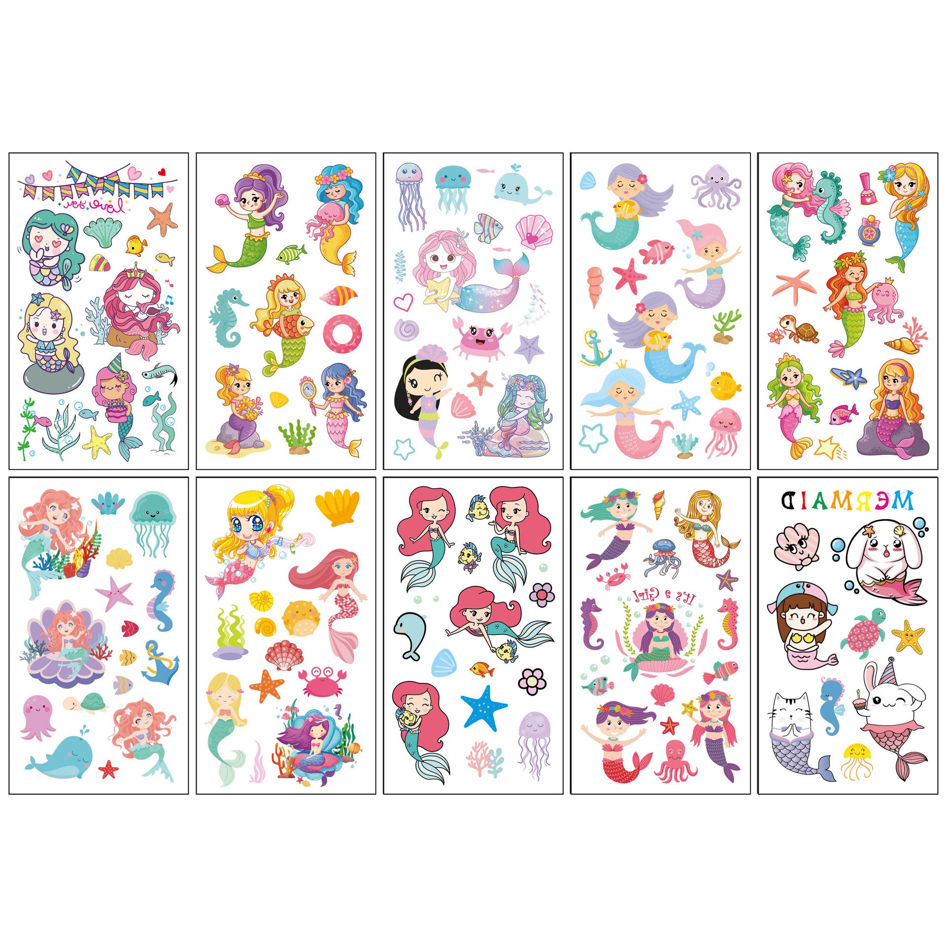 Wholesale 10pcs/sheet Children's cartoon little monster cute tattoo sticker