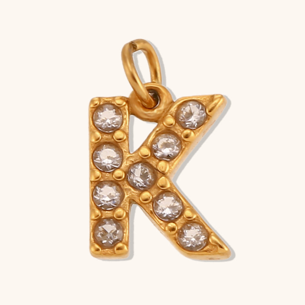 Pargente de cartas de inglés de oro de acero inoxidable de acero inoxidable al por mayor