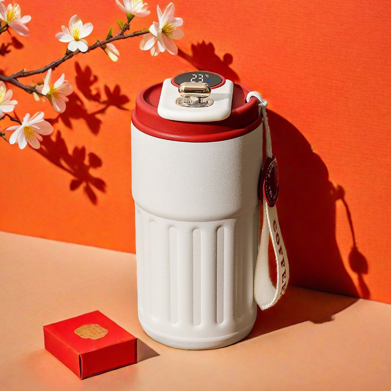 Wholesale Thermos Cup Stainless Steel Handle Rope Portable Hand Cup