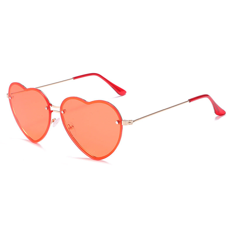 Wholesale frameless sunglasses with  love glasses in stock