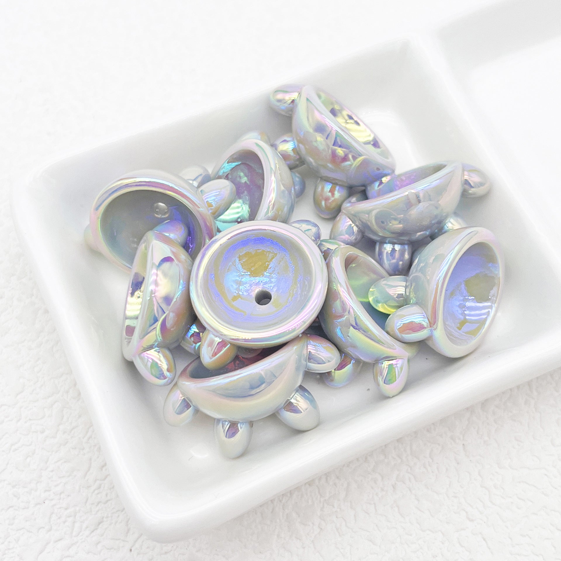 Wholesale Overalls Diy Beads Loose Beads Acrylic Hand Painted Beads Accessories