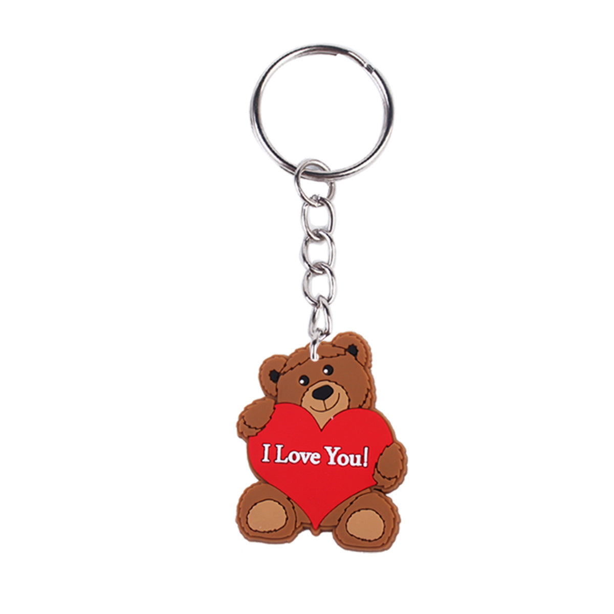 Wholesale Valentine' s Day Cartoon Cute Bear Pvc Keychain