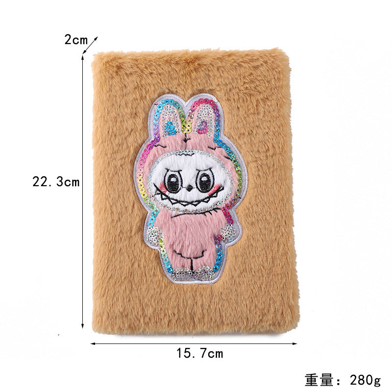Wholesale Cartoon Kabu Stuffed Notebook Cute Candy Color Student Notebook OLY Exclusive