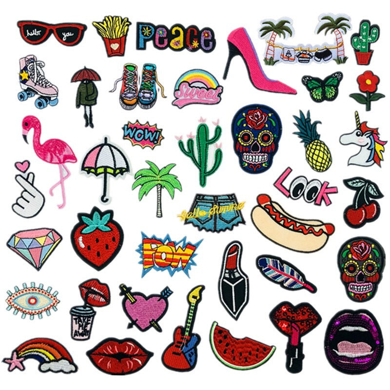 Wholesale Polyester Iron On Astronaut Embroidery Patches Space Rocket Planet Decorative Badges For Clothing Everyday Use