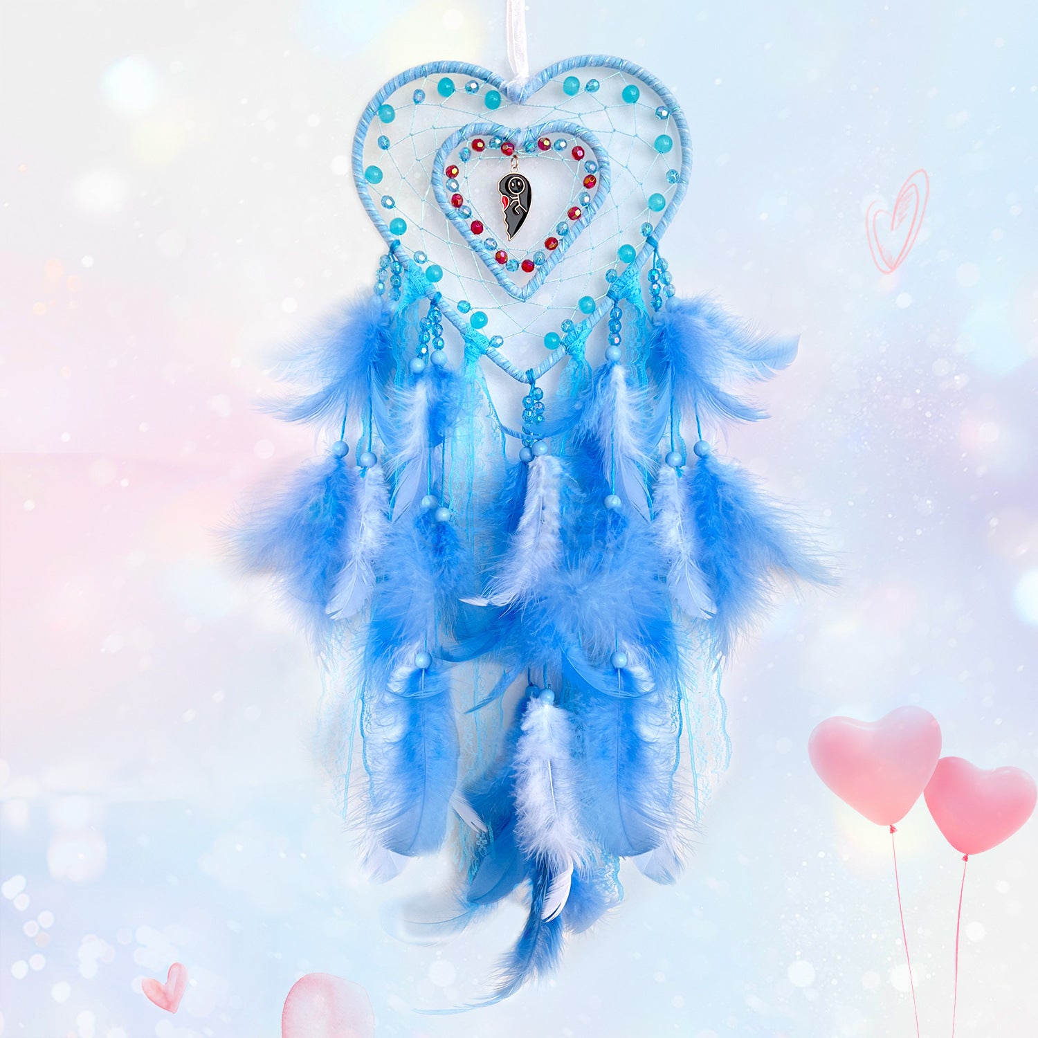 Wholesale Hollow Heart Dream Catcher Decoration Ornaments