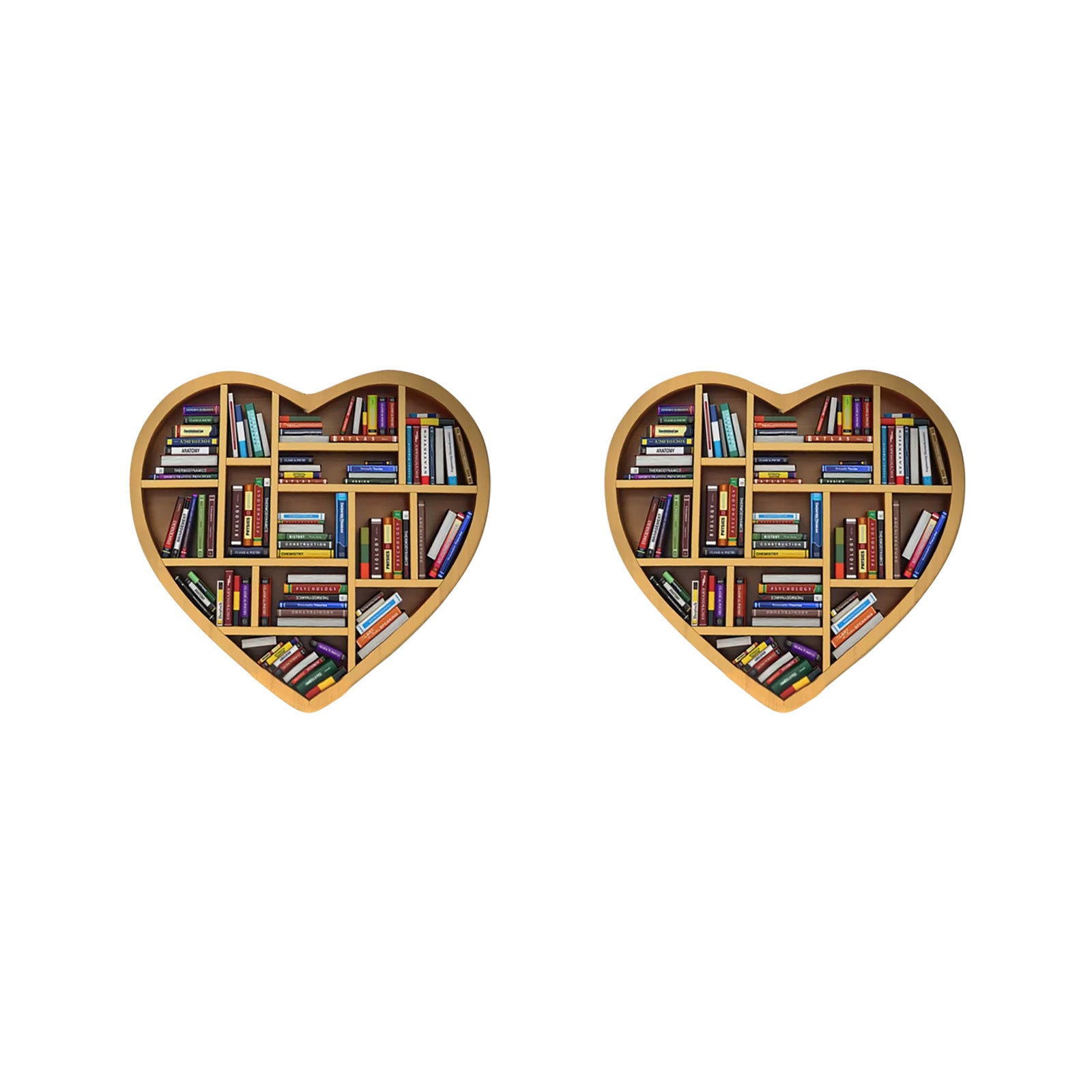 Wholesale Love Bookshelf Creative Acrylic Cartoon Earrings