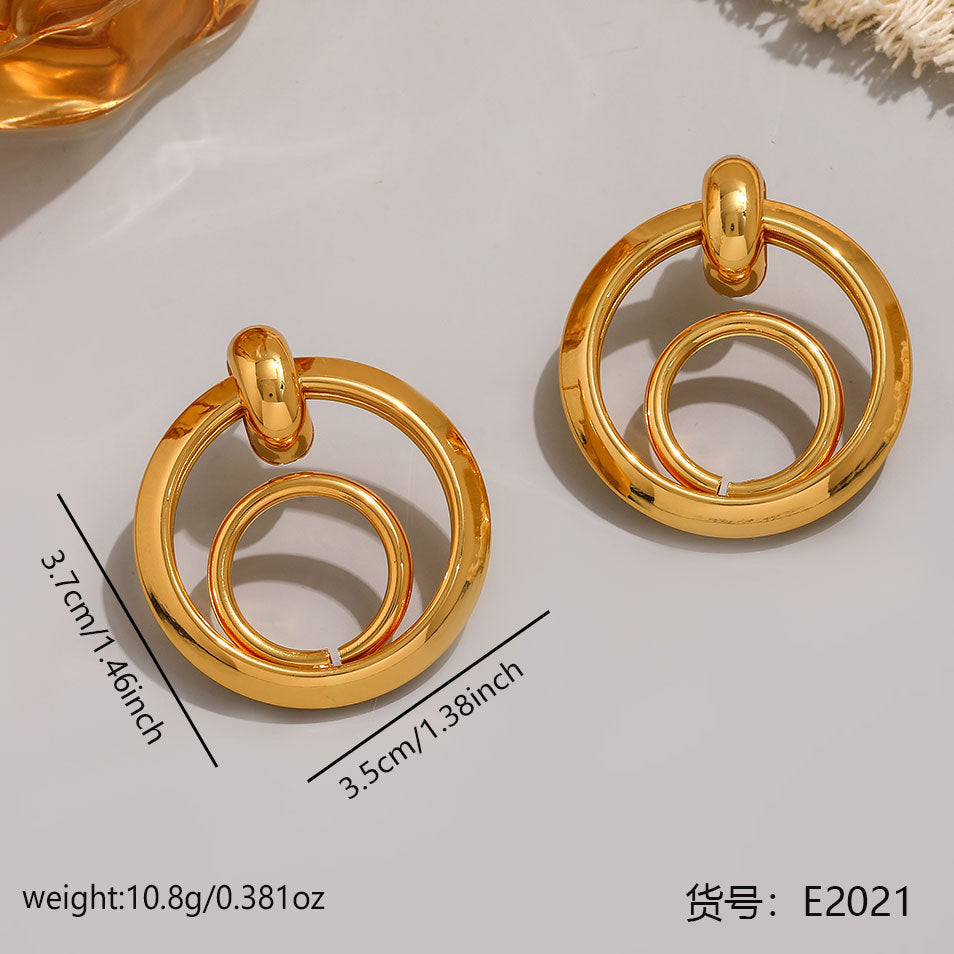 Wholesale Stainless Steel Round Hoop Earrings