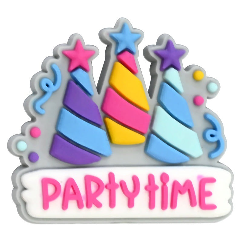 Wholesale  Random 100pcs/pack  Phrases series pen accessories decorations cartoon beads