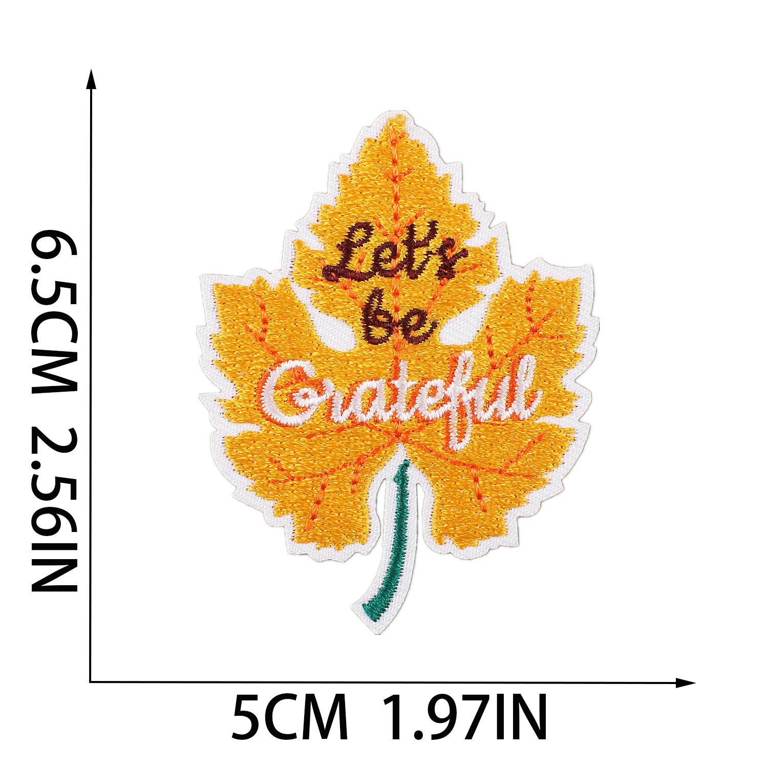 Wholesale Embroidered Patches Thanksgiving Theme Pumpkin Maple Leaf Corn Polyester Thread DIY Clothing Decorative Craft Supply