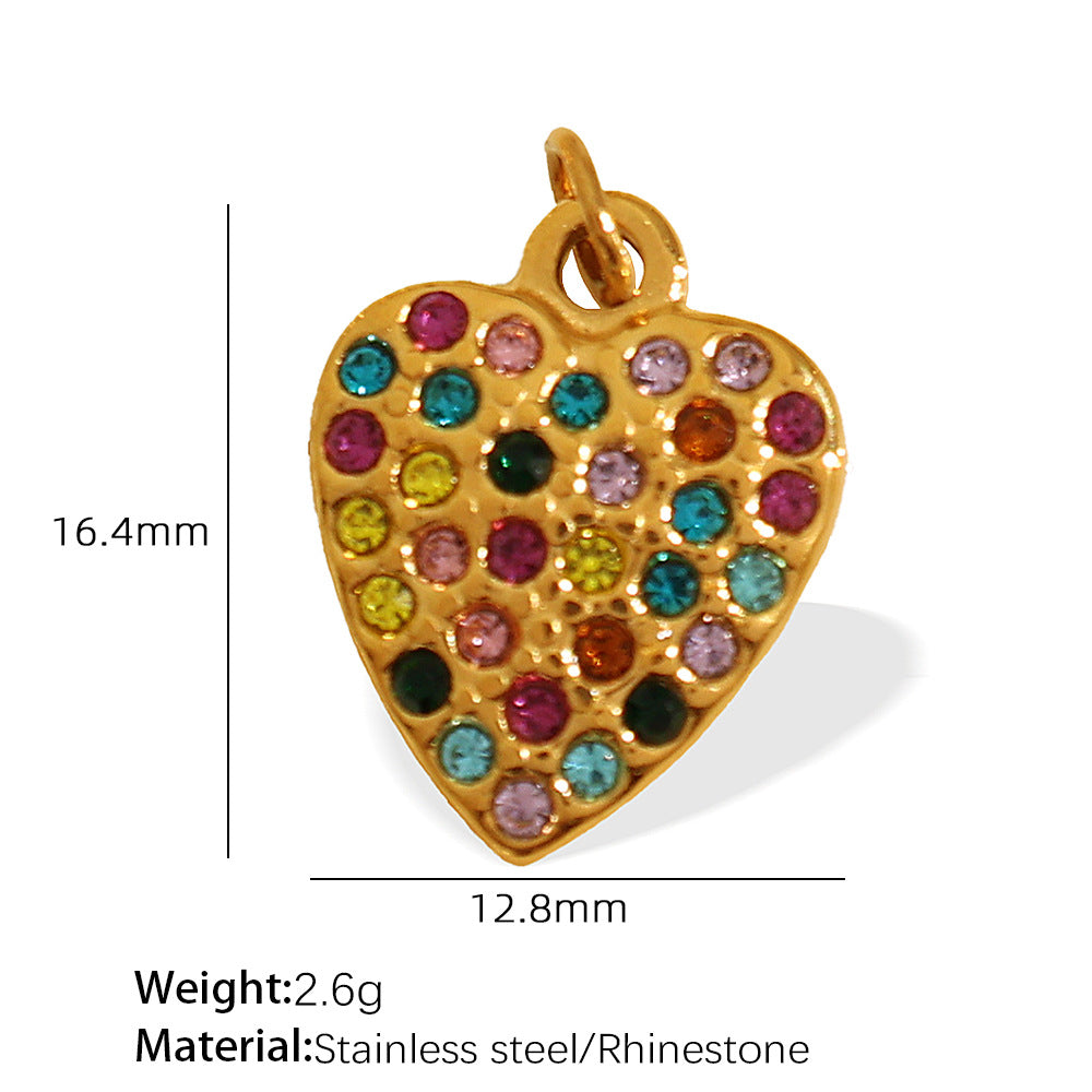 Wholesale Diverse diamond studded stainless steel necklace pendant accessories