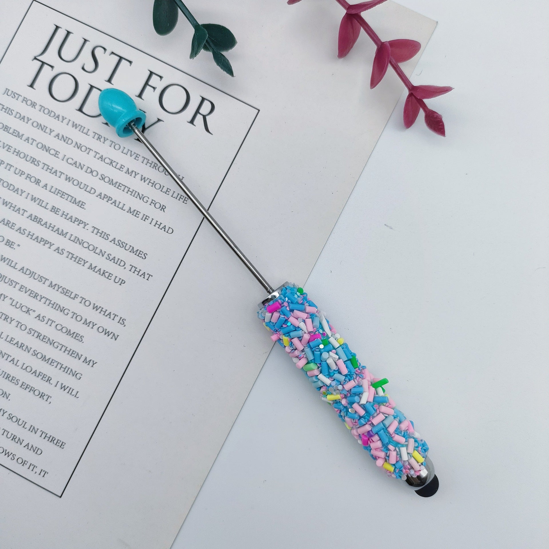 Wholesale Colorful Sugar Capsules Touch Screen Beadable  Pen