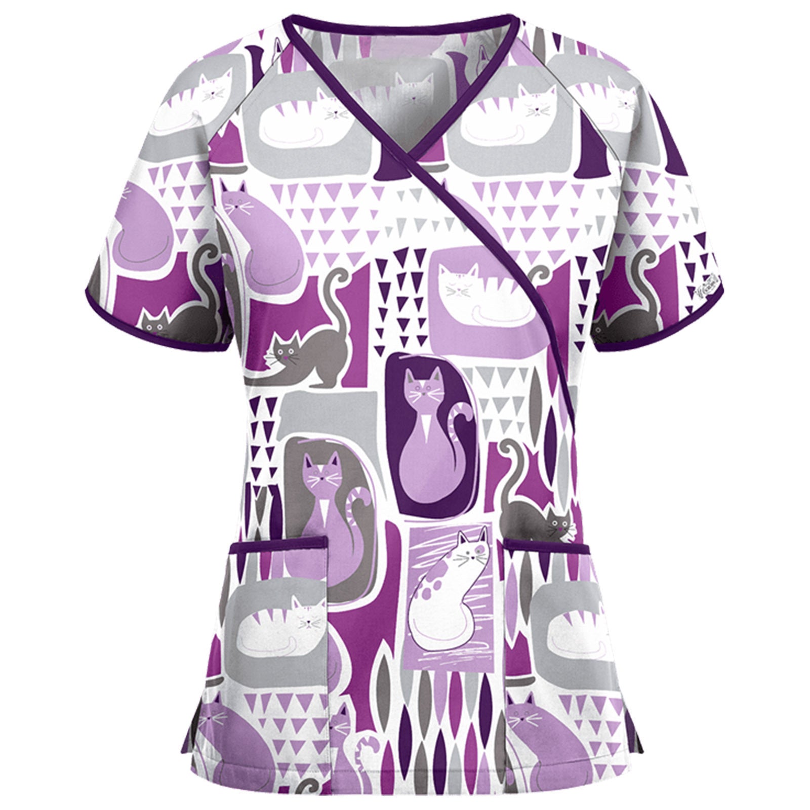 Wholesale Printed Pullover Nurse Uniform T-shirt for Women