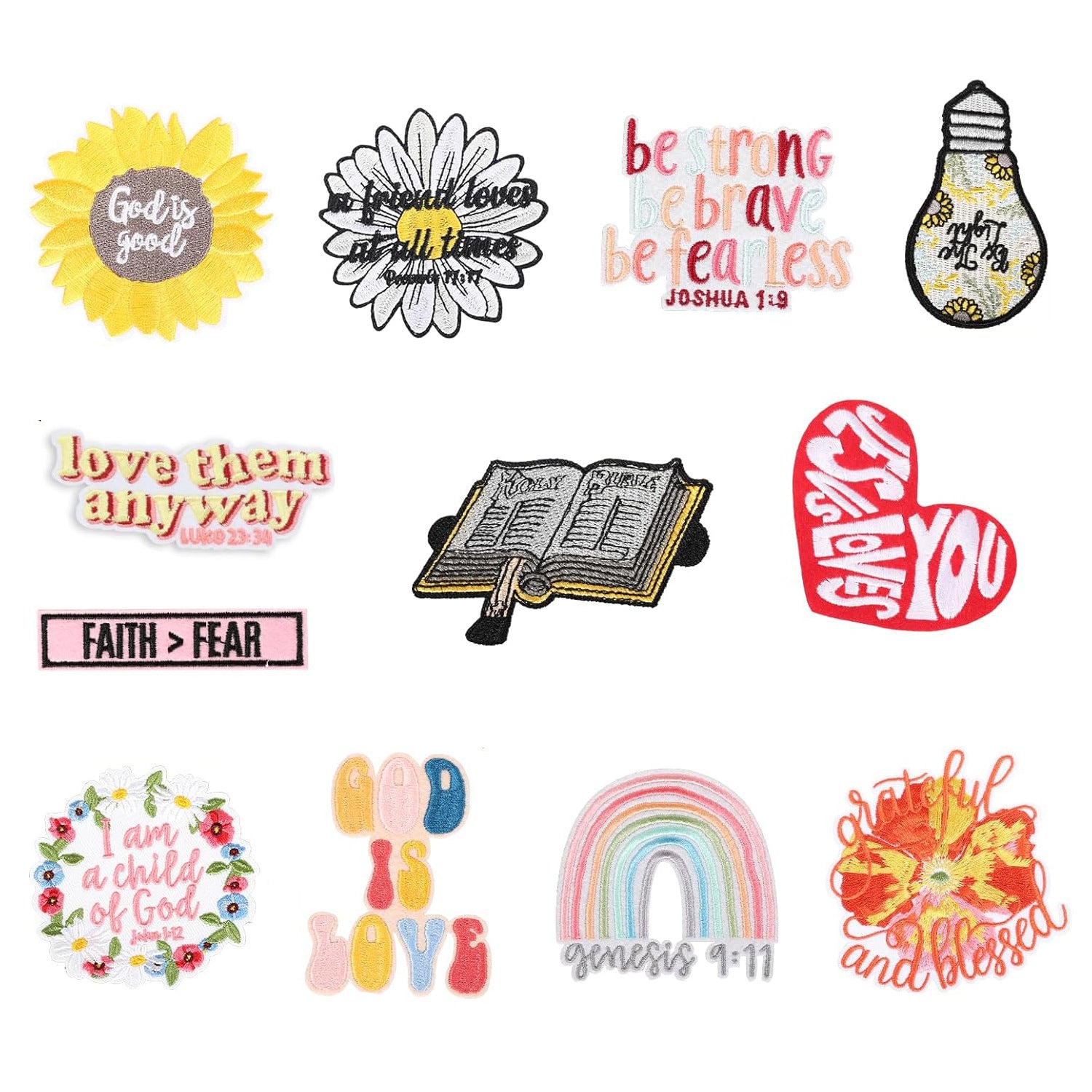 Wholesale Faith-themed embroidered cloth patch Jesus patch