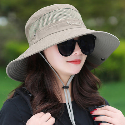 Wholesale Polyester Outdoor Sun Visor Hat Couple Bucket Hat Mountaineering Hat